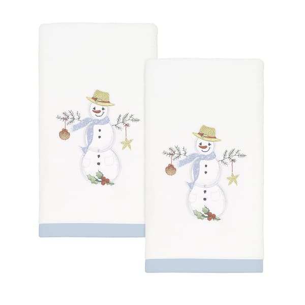 Avanti Coastal Snowman Bath Towel Collection