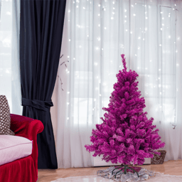 Northlight 4ft. Full Pine Boysenberry Christmas Tree
