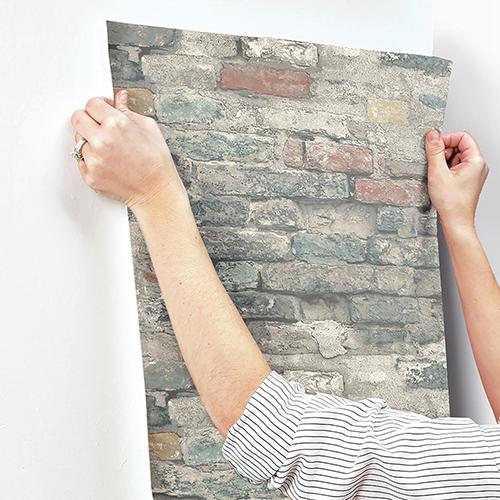 RoomMates® Brick Alley Peel &amp; Stick Wallpaper