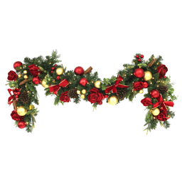 Puleo International 6ft. Pre-Lit Adorned Garland