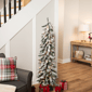 Northlight 5ft. Pre-Lit Pencil Flocked Alpine Christmas Tree - image 1