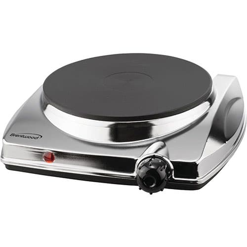 Brentwood&#40;R&#41; 1000 Watt Electric Hot Plate- Silver - image 