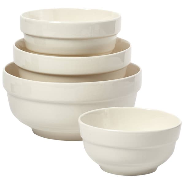 Gibson Home Great Essentials 4pc. White Bowl Set - image 