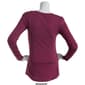 Juniors Aveto Long Sleeve Basic V-Neck Solid Tee - image 3