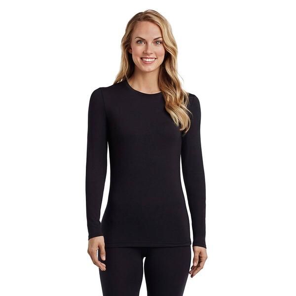 Womens Cuddl Duds&#40;R&#41; Softwear w/Stretch Long Sleeve Crew Neck Top - image 
