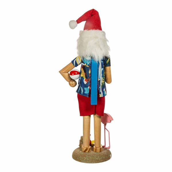 Kurt Adler 15.5in. Wooden Beach Santa Nutcracker