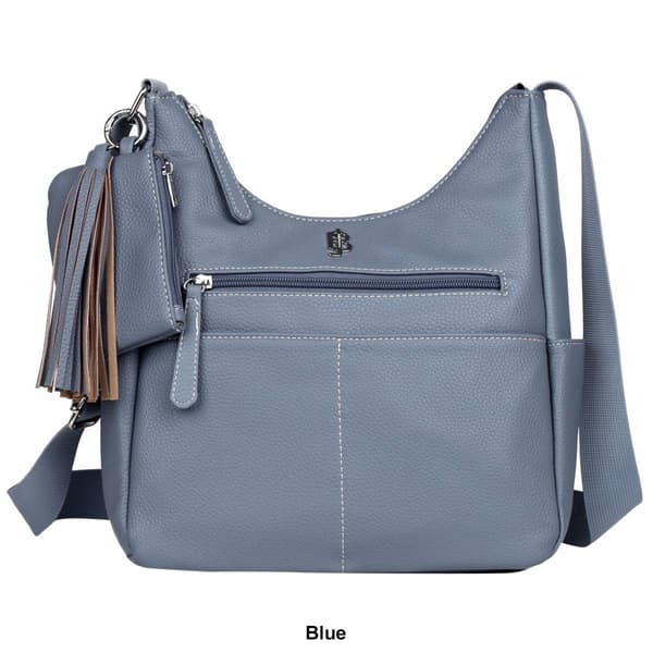 Julia Buxton Pebble Vegan Leather Organization Hobo Bag