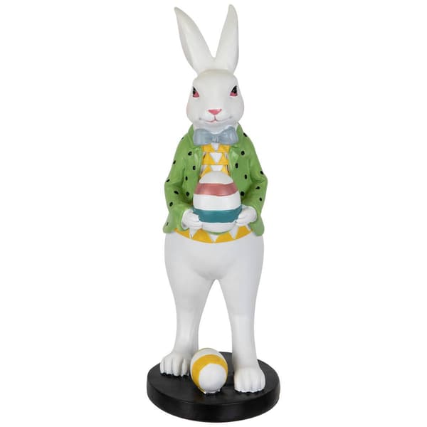 Northlight Seasonal Rabbit Holding Easter Egg Garden Statue