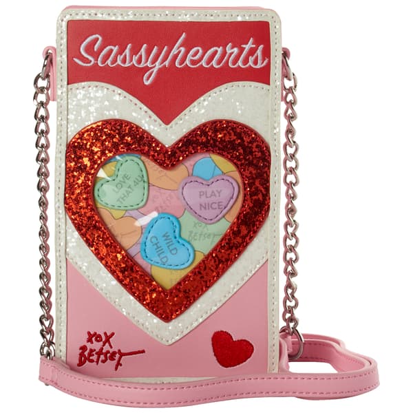 Betsey Johnson Candy Heart Crossbody