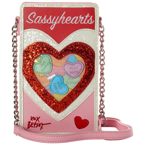 Betsey Johnson Candy Heart Crossbody - image 