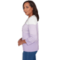 Petites Alfred Dunner Hilton Head Ombre Stripe Sweater With Neck - image 4