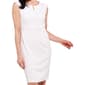 Womens Kasper Sleeveless Solid Sheath Dress - image 3