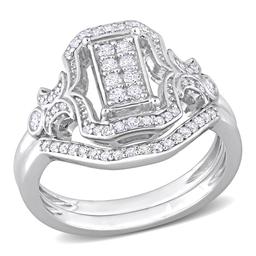 Diamond Classics(tm) 3/8ctw. Diamond Sterling Silver Bridal Ring Set
