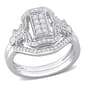 Diamond Classics(tm) 3/8ctw. Diamond Sterling Silver Bridal Ring Set - image 1