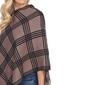 Womens White Mark Plaid Dakota Poncho - image 3