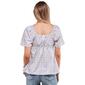 Womens Times Two Short Sleeve Tie Front Plaid Maternity Top - image 2