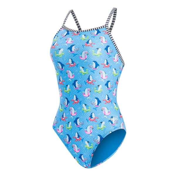 Womens Dolfin&#174; Uglies V-2 Back Fin Floats One Piece Swimsuit