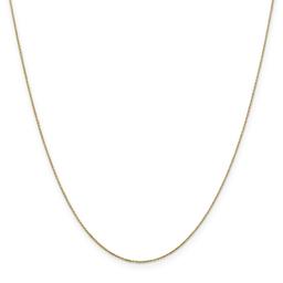 Gold Classics(tm)10kt. Gold 0.6mm 14in. Cable Chain Necklace
