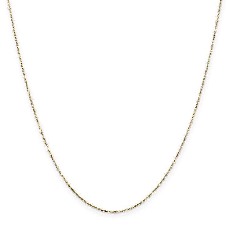 Gold Classics(tm)10kt. Gold 0.6mm 14in. Cable Chain Necklace