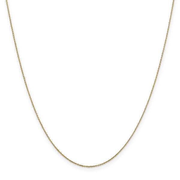 Gold Classics&#40;tm&#41;10kt. Gold 0.6mm 14in. Cable Chain Necklace - image 
