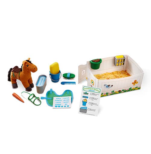 Melissa &amp; Doug® Feed &amp; Groom Horse Care Play Set