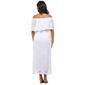 Petite Ellen Weaver Solid Off The Shoulder Lace Maxi Dress - image 3