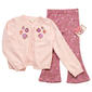 Toddler Girl BTween(R) Cardigan Embroidered Flared Legging Set - image 1