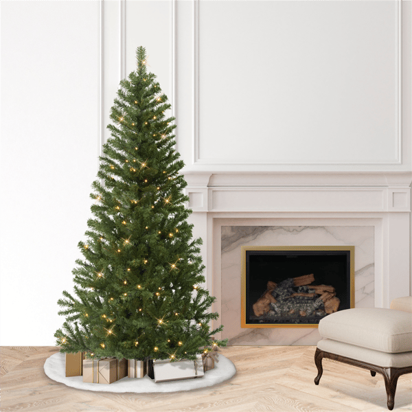 Puleo International 6ft. Pre-Lit Canadian Spruce Christmas Tree