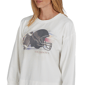 Womens Ruby Rd. Game of Luxe Football Graphic Terry Sweatshirt - image 4