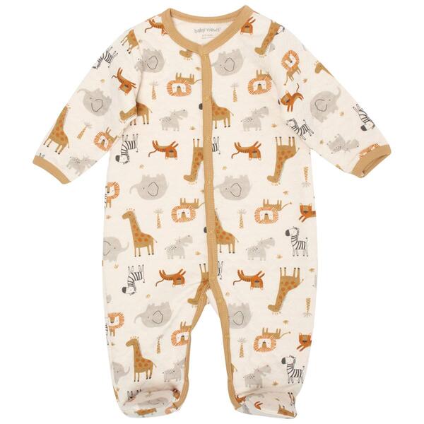 Baby Boy &#40;NB-9M&#41; baby views&#40;R&#41; Safari w/ Hippo Quilted Sleeper - image 