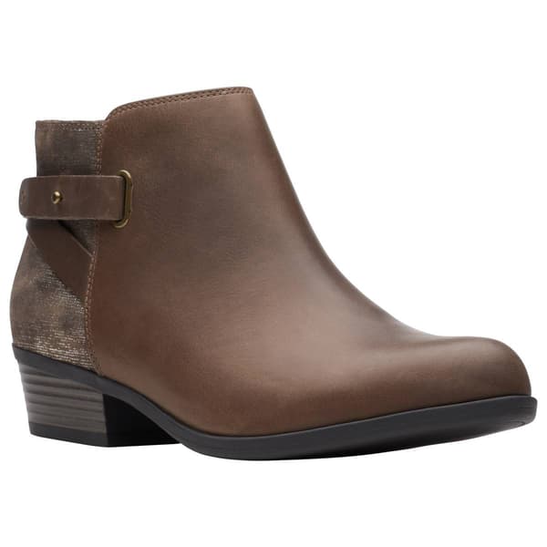 Womens Clarks(R) Addiy Gladys Suede Ankle Boots