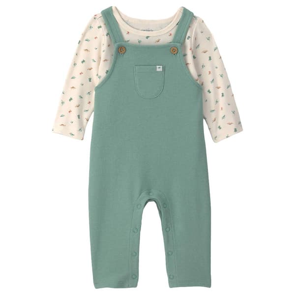 Baby Boy (NB-12M) Carter''s Ib Dino Print Overall Set - image 