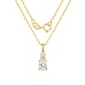 April Birthstone Cubic Zirconia Pendant - image 1