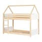 South Shore Sweedi White & Natural Twin House Bunk Bed - image 1