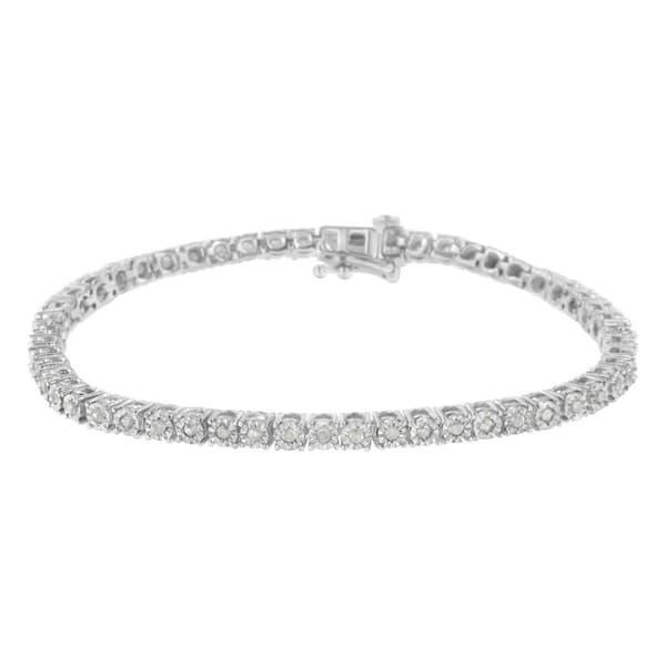 Diamond Classics™ Certified Silver Diamond Tennis Bracelet