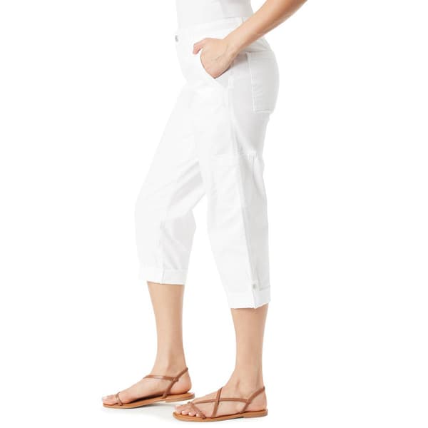 Womens Gloria Vanderbilt Solid Utility Cargo Capris