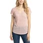 Petite NY Collection Short Ruffle Sleeve Stripe Blouse - image 2