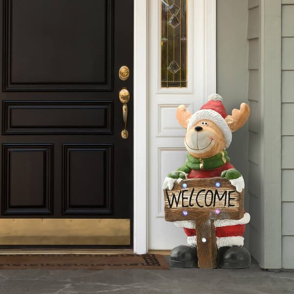 National Tree 29in. Lighted Reindeer Decor