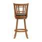 HH2 Home Fairfox Oak Wood Bar Height Swivel Stool - image 5