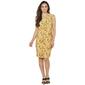 Womens Kasper Sleeveless Signature Wrap Blocks Dress - image 1