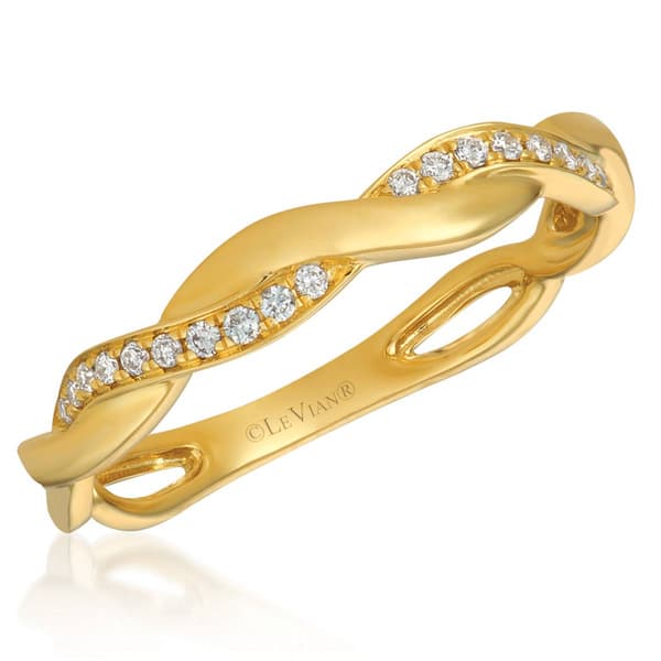 Le Vian(R) 14kt. Honey Gold(tm) 1/10ctw. Vanilla Diamonds(R) Ring - image 
