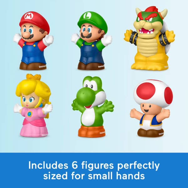 Fisher-Price Little People Supermario Figure 6Pk