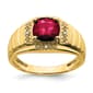 Mens Gentlemens Classics&#40;tm&#41; 14kt. Gold 2 1/2ctw. Ruby Ring - image 1
