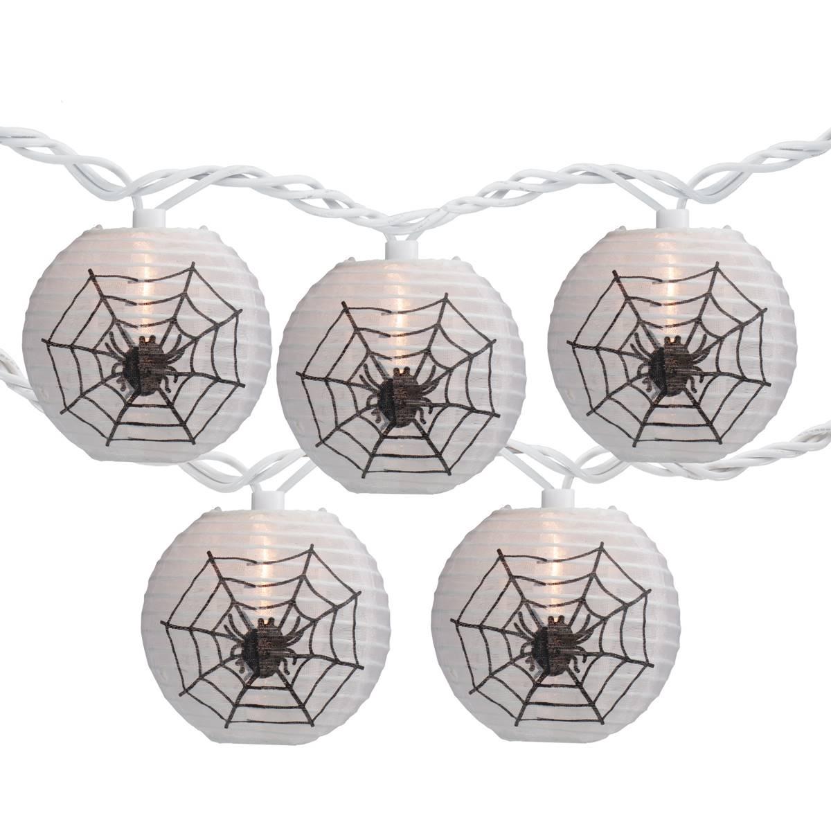 Northlight Seasonal 10ct. Spider Paper Lantern Halloween...
