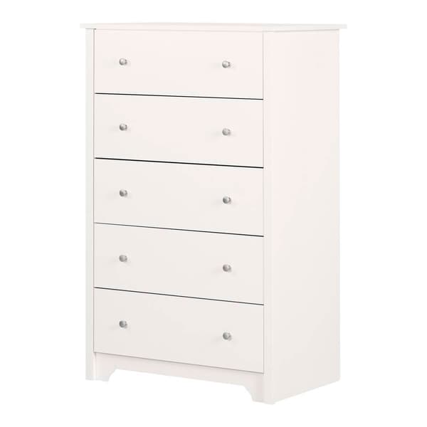 South Shore Vito Pure White 5-Drawer Chest