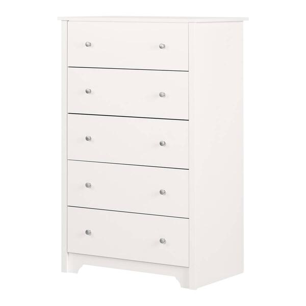 South Shore Vito Pure White 5-Drawer Chest - image 