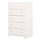 South Shore Vito Pure White 5-Drawer Chest - image 1