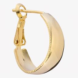 Athra 14kt. Gold over Brass 15mm Oval Hoop Earrings