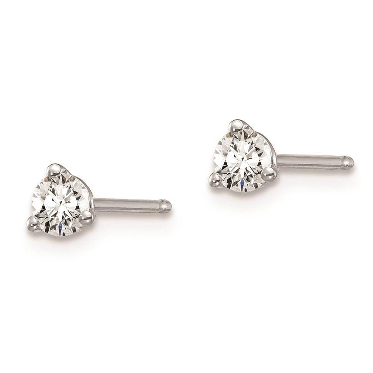 Pure Fire 14kt. White Gold 1/4ctw. Certified Lab Diamond Earrings