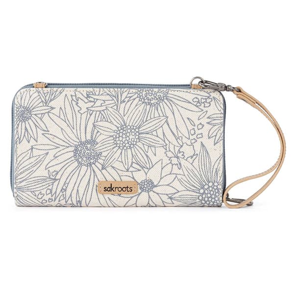 Sakroots Large Smartphone Crossbody - Lake Flower Garden